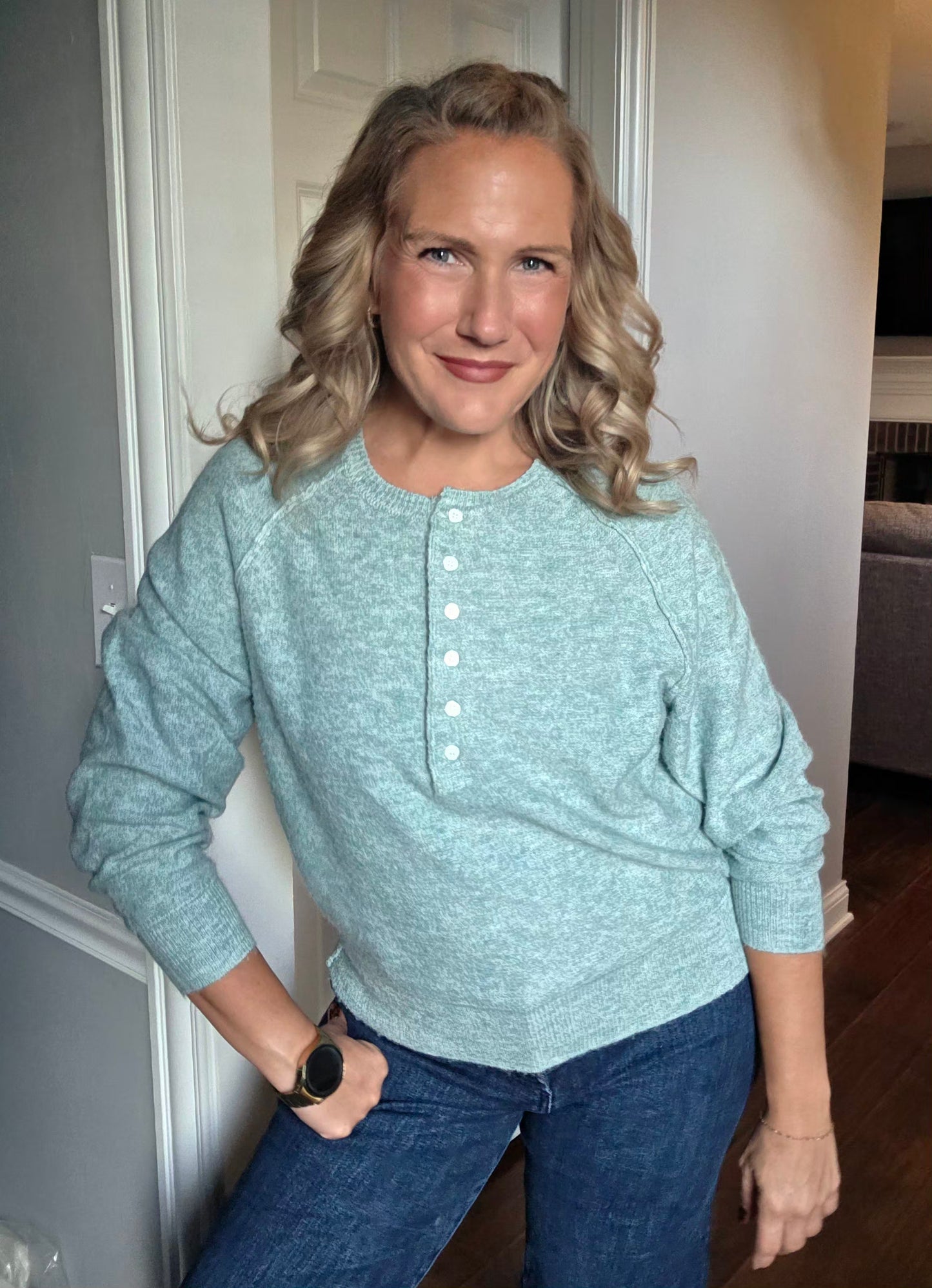 Sage Henley Sweater