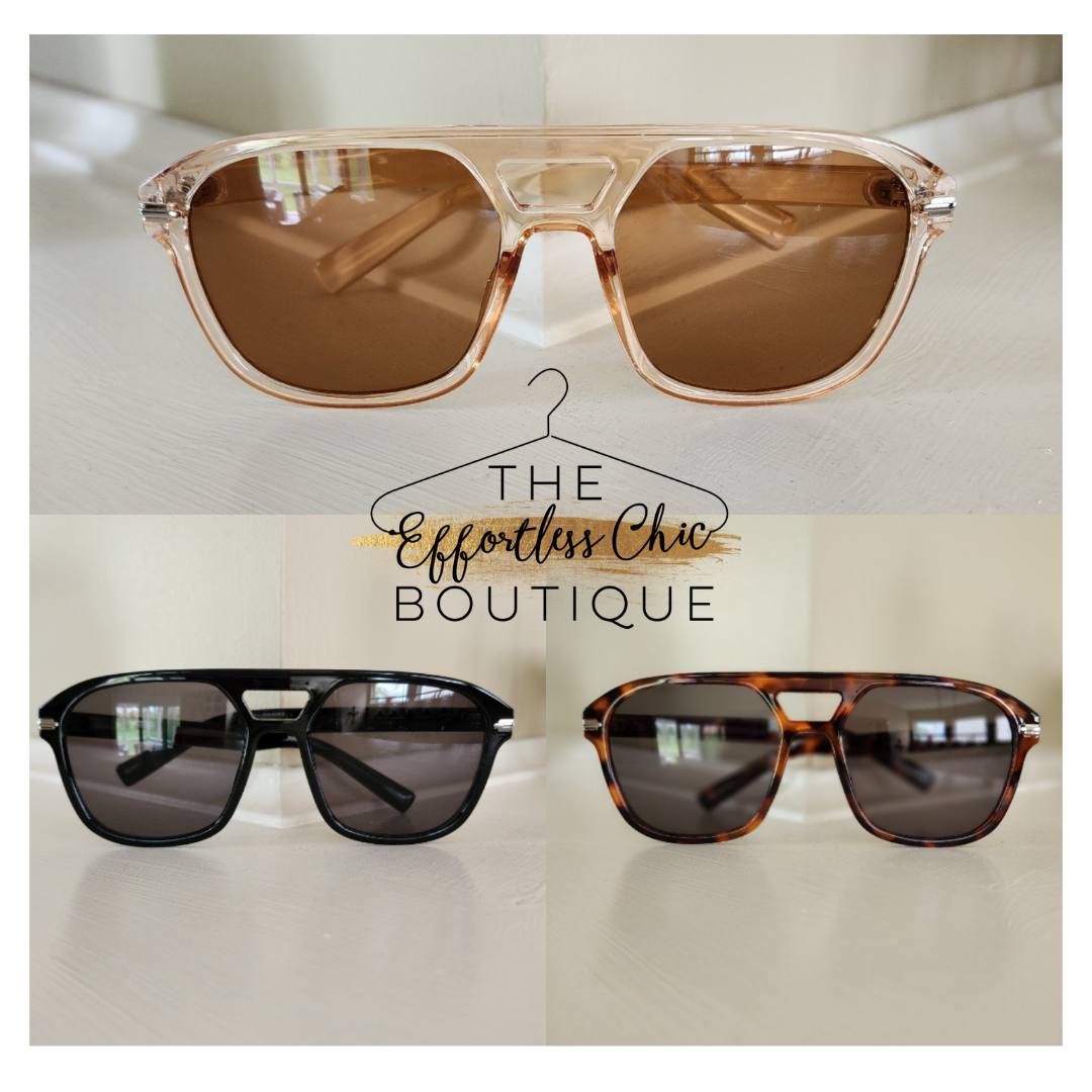 Acetate Aviator Sunglasses