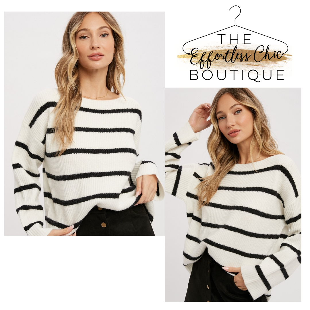 Black Striped Sweater