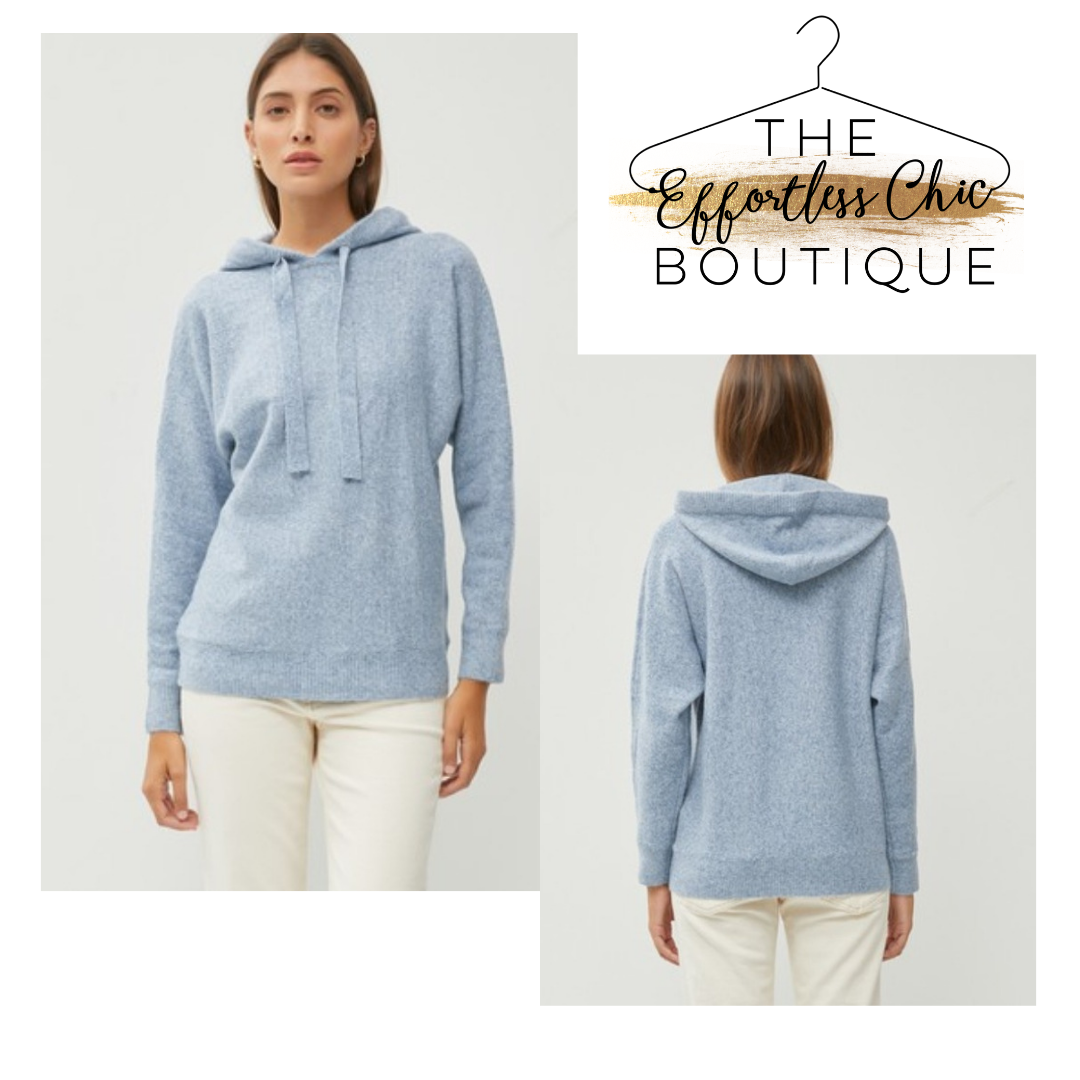 Blue Hooded Sweater