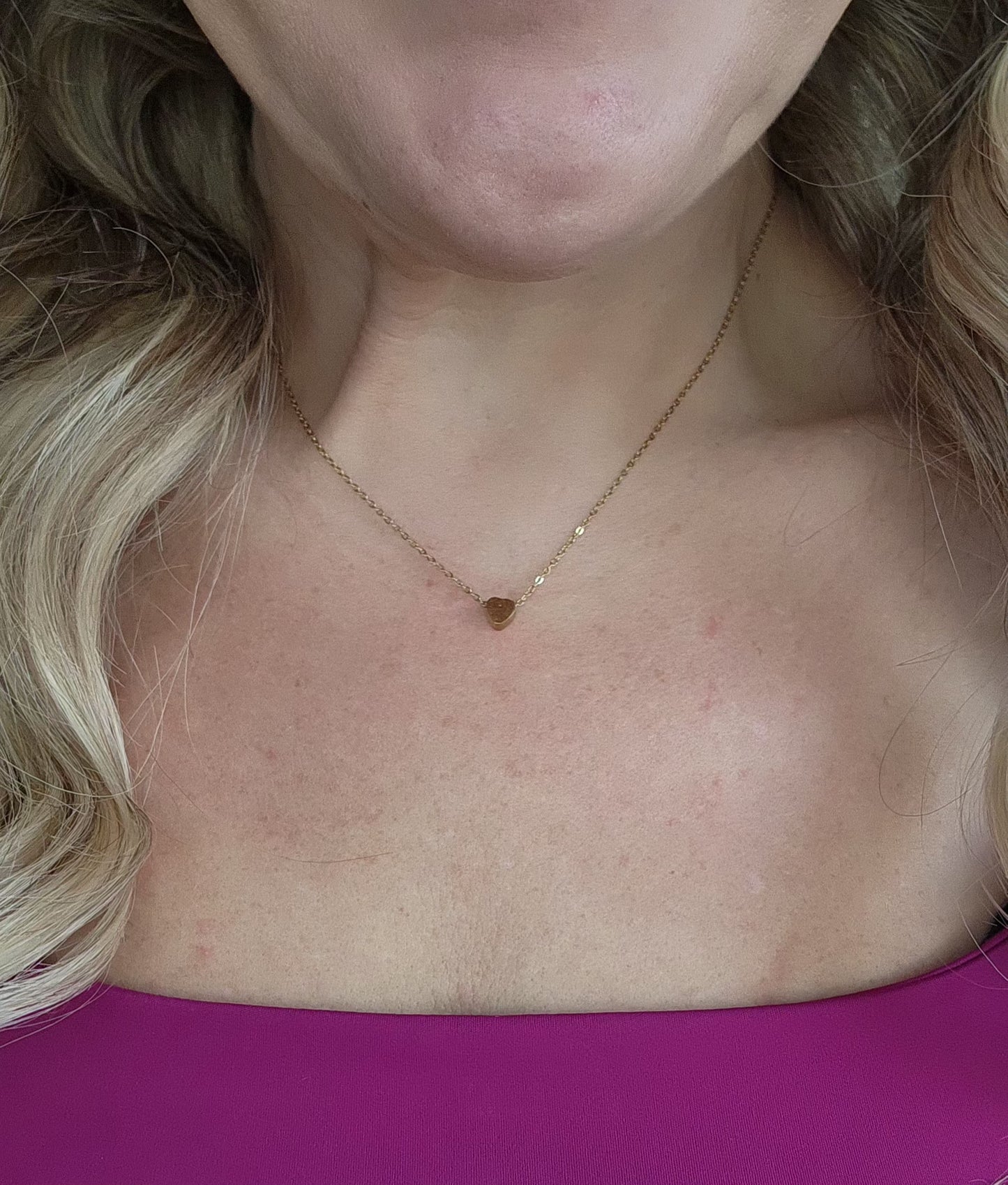 Mini Gold Heart Necklace