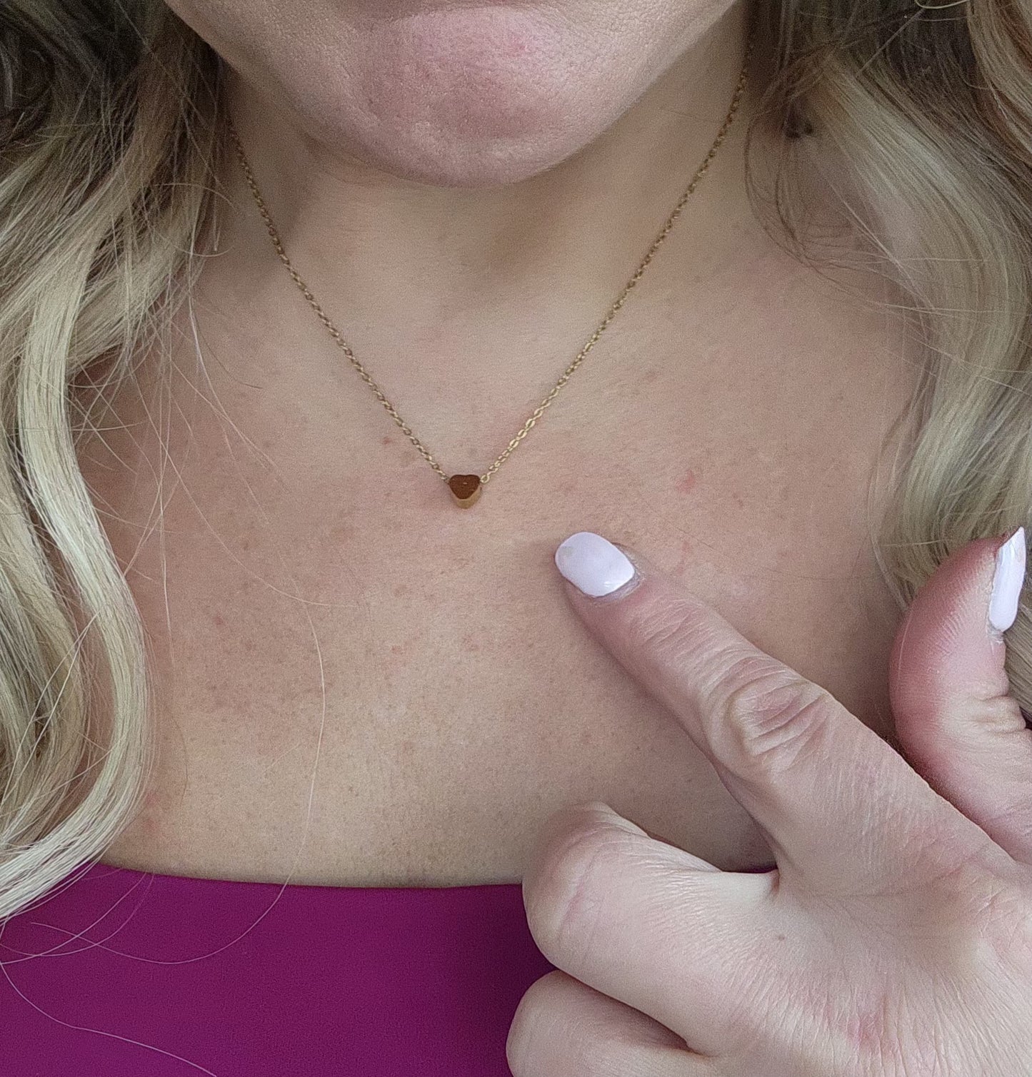 Mini Gold Heart Necklace