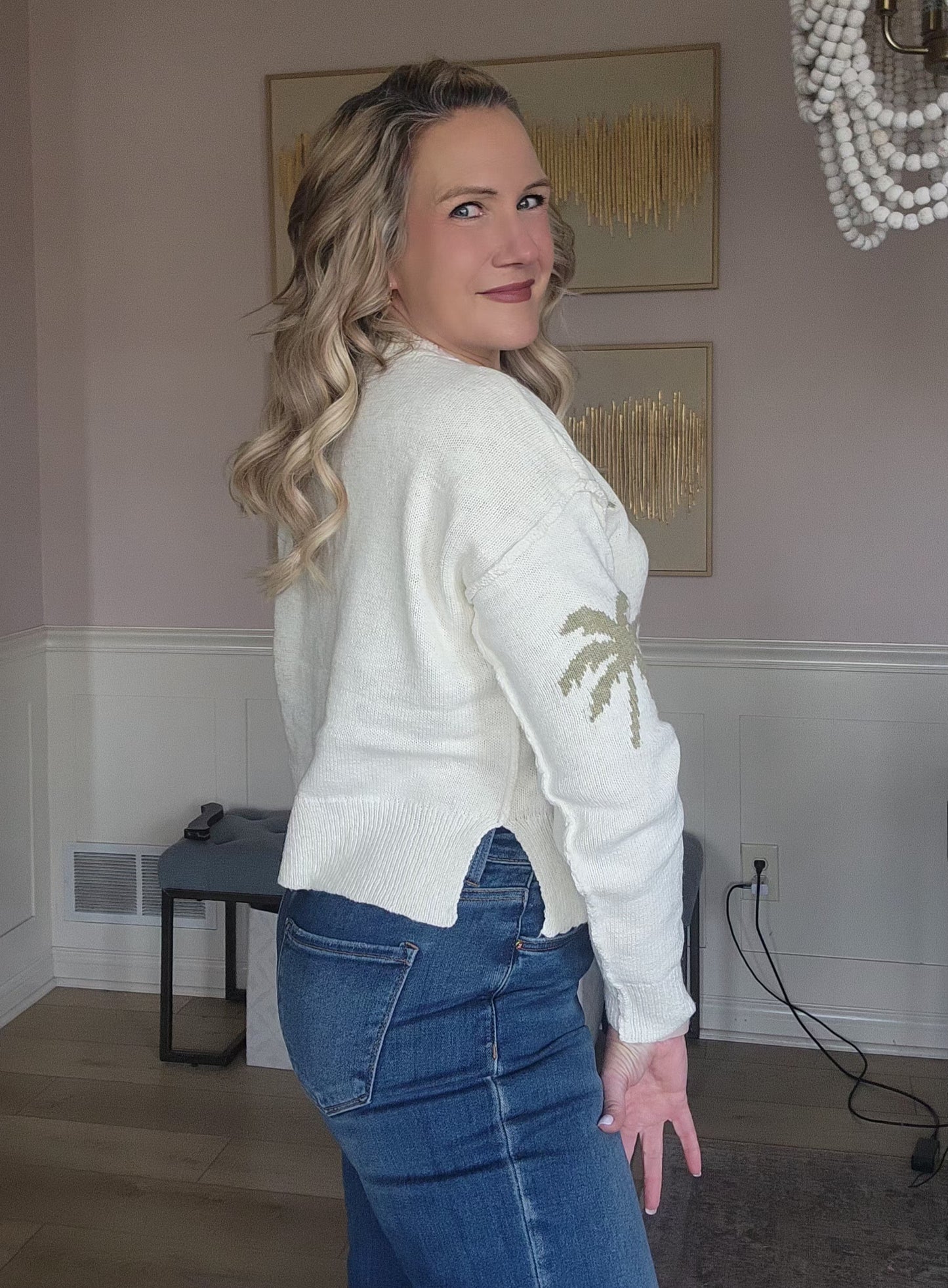 Palm Tree Sweater
