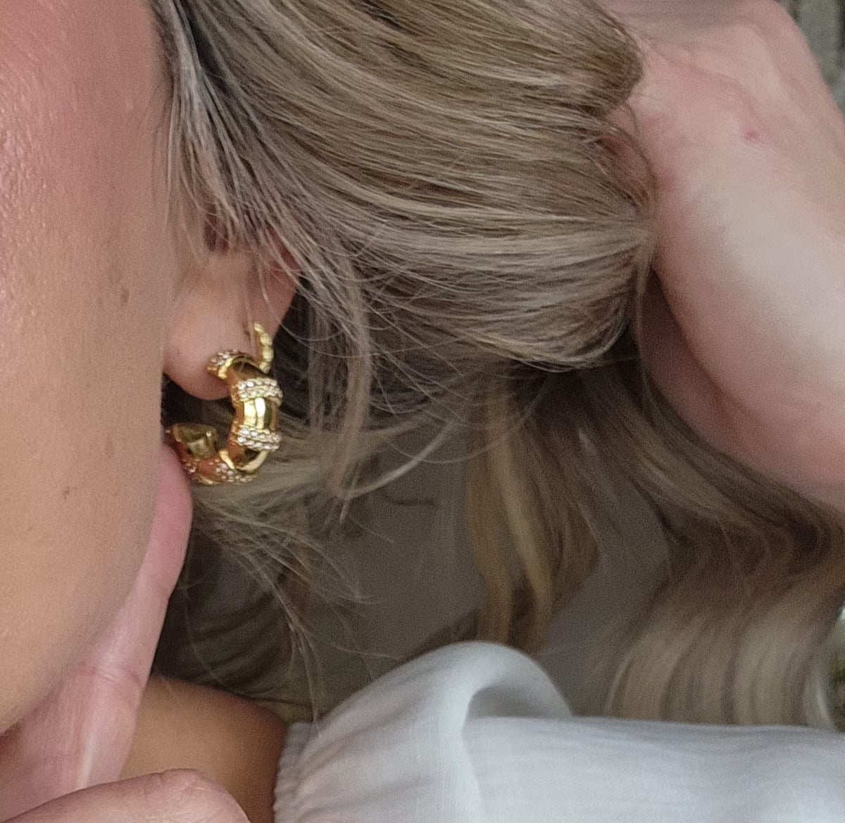 Chunky Gold Hoops