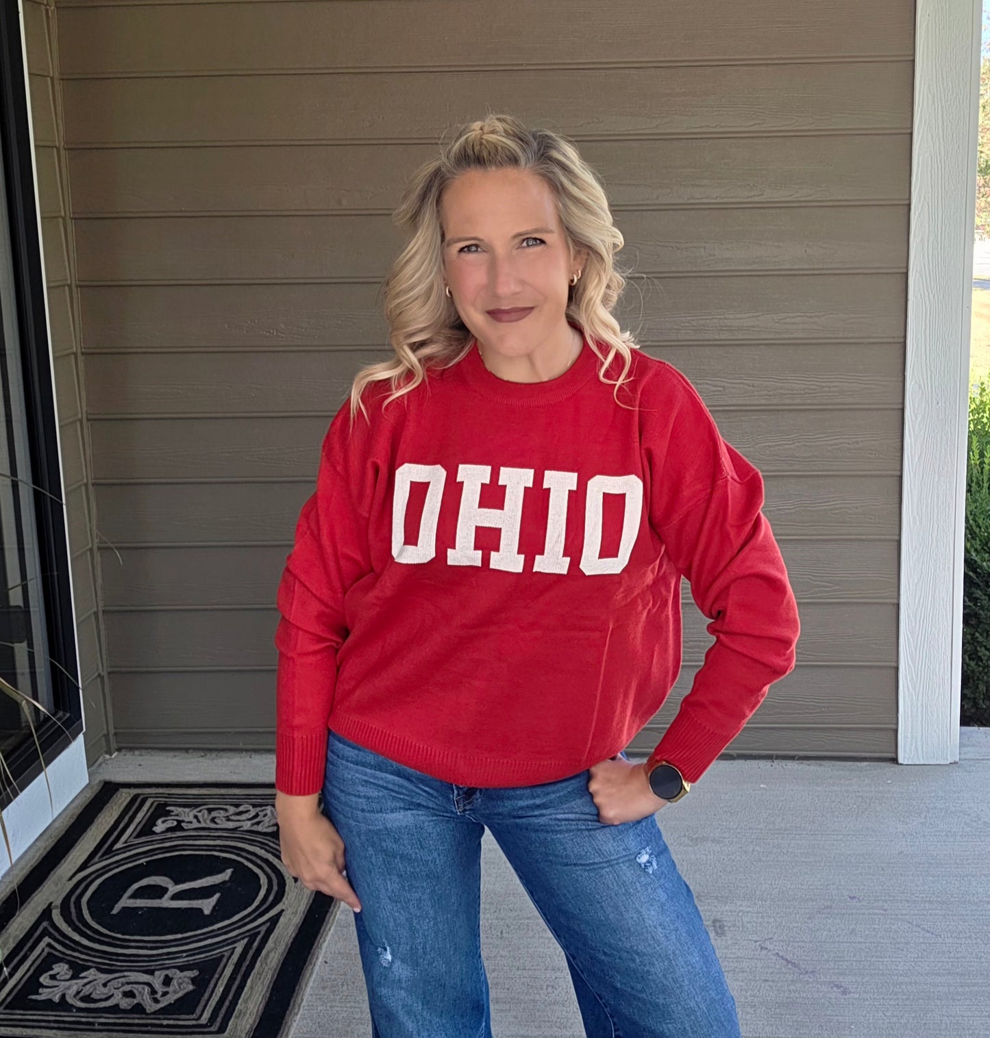 Red OHIO Sweater