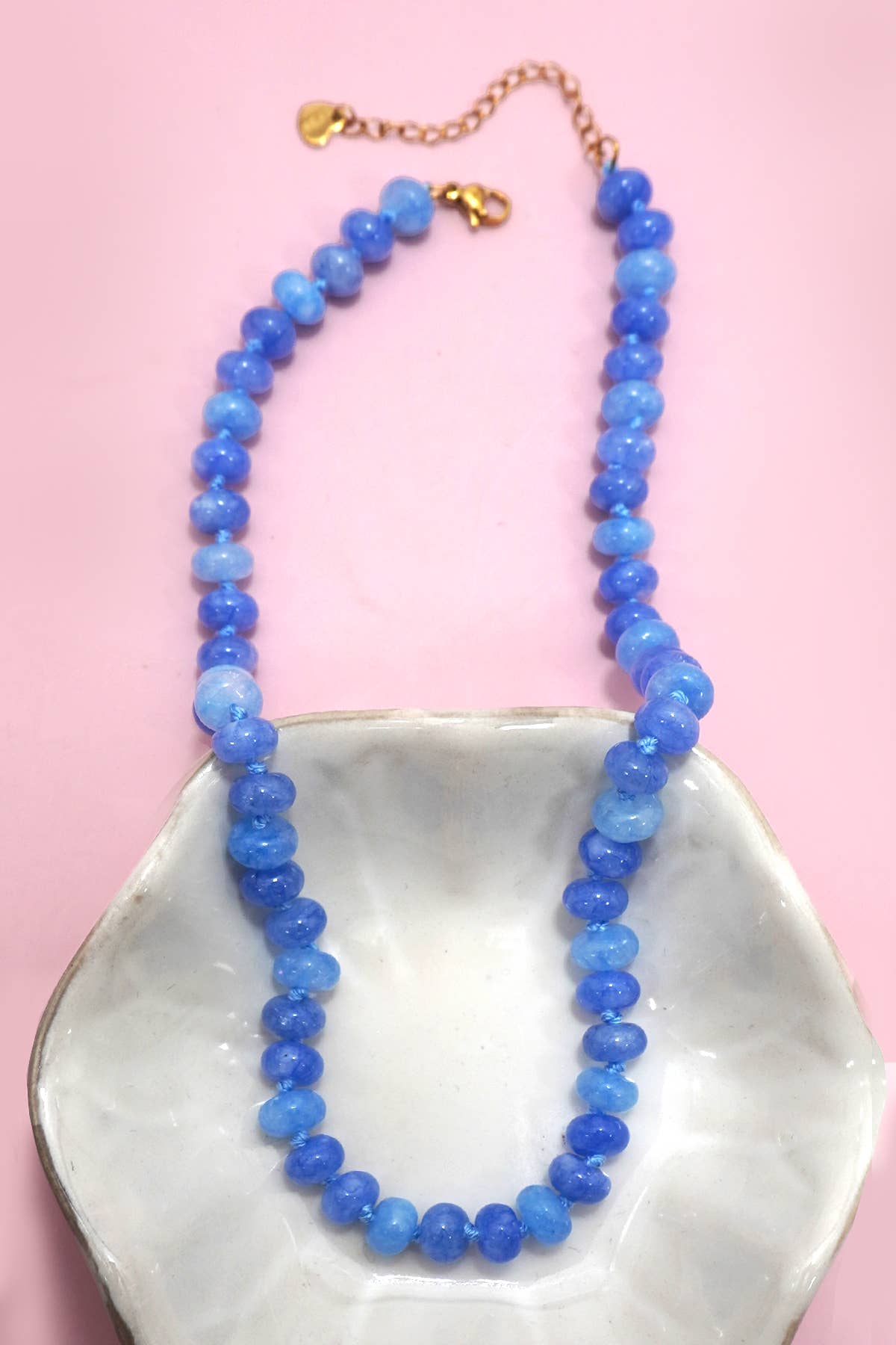 Natural Stone Semi-Precious Glass Mixed Necklace | 40NK9694