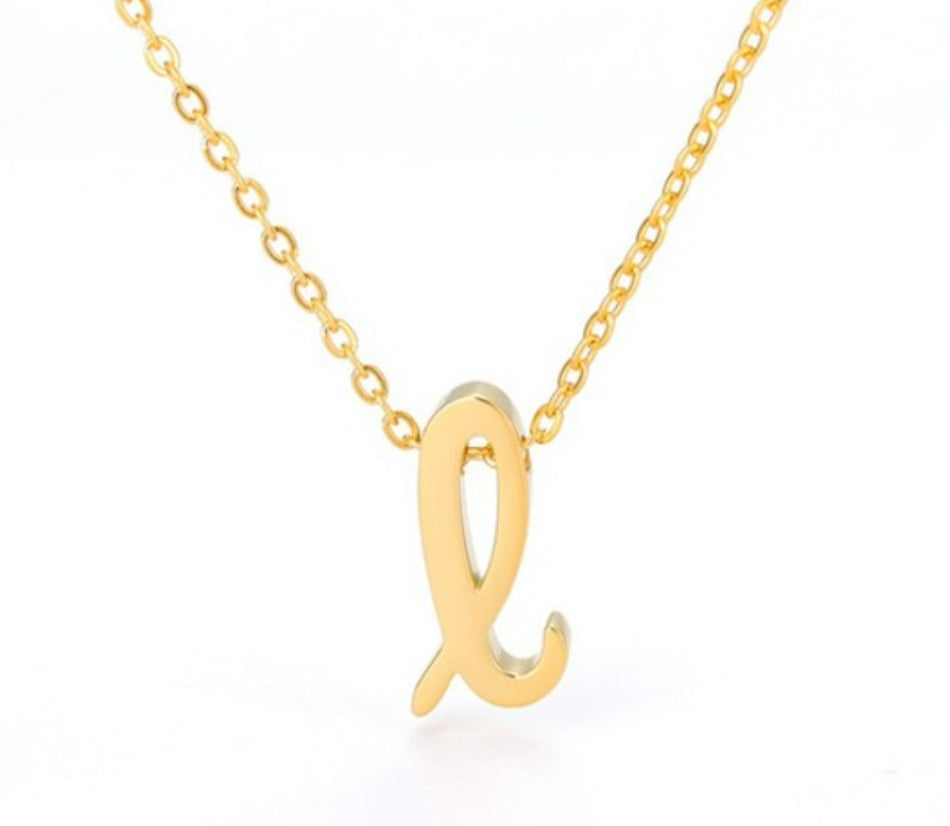 Gold Initial Necklace
