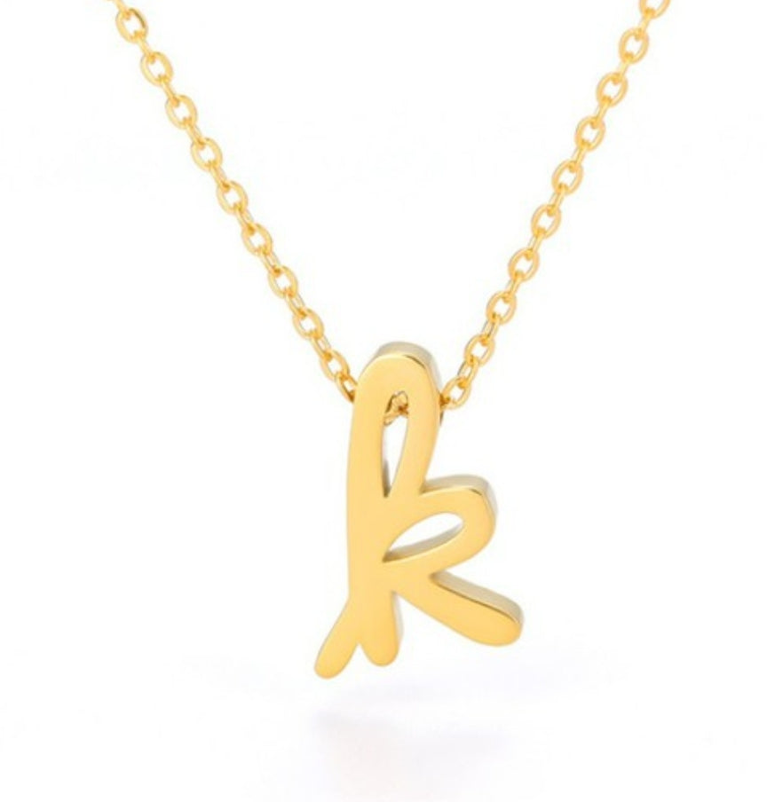 Gold Initial Necklace