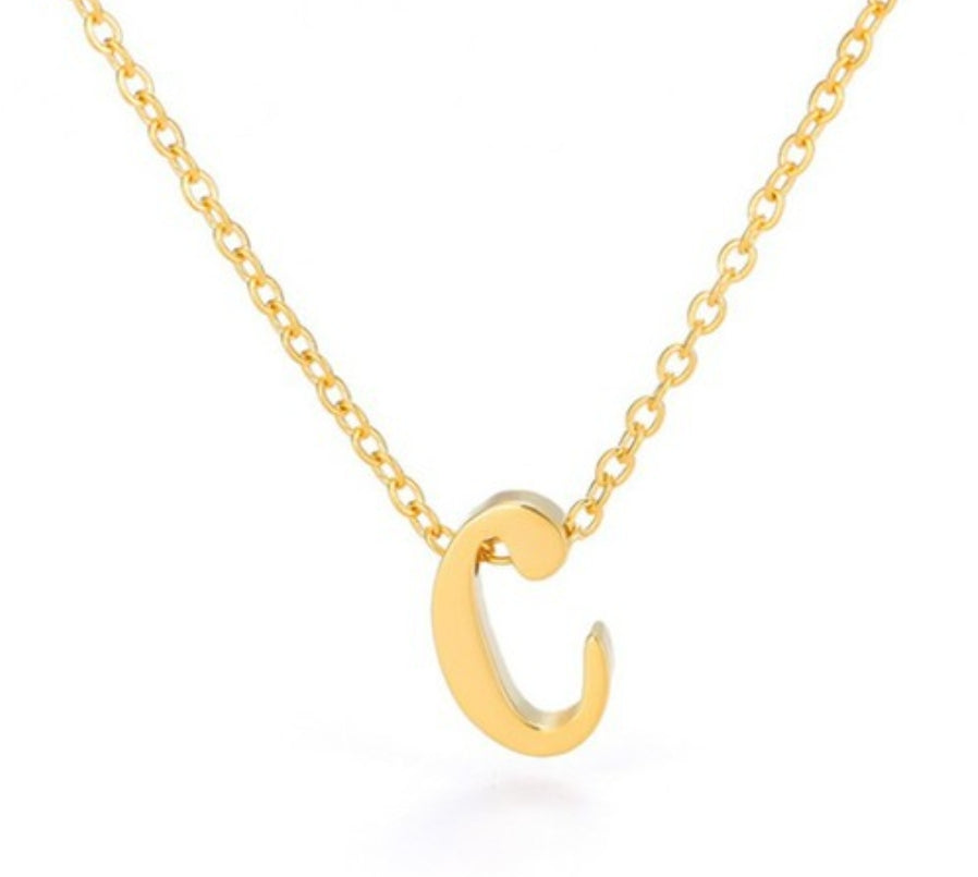 Gold Initial Necklace