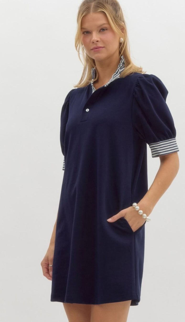 Navy Polo Dress