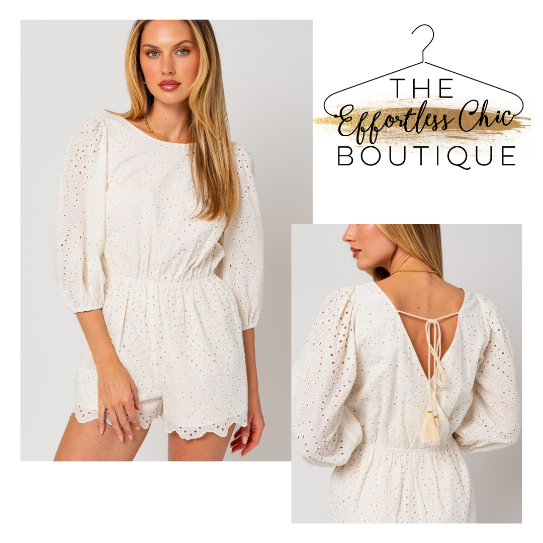 Eyelet Romper