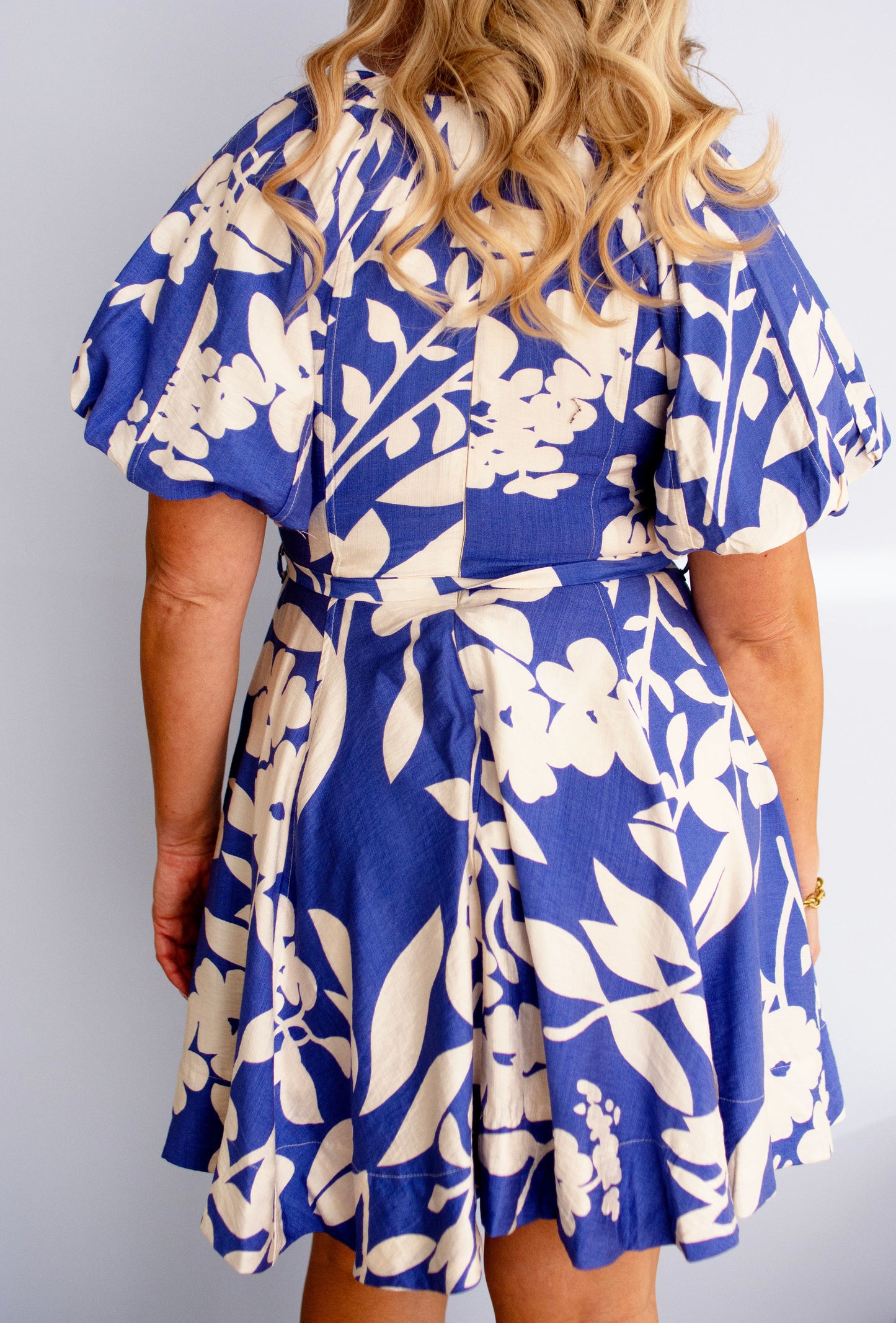 Royal Blue Floral Dress