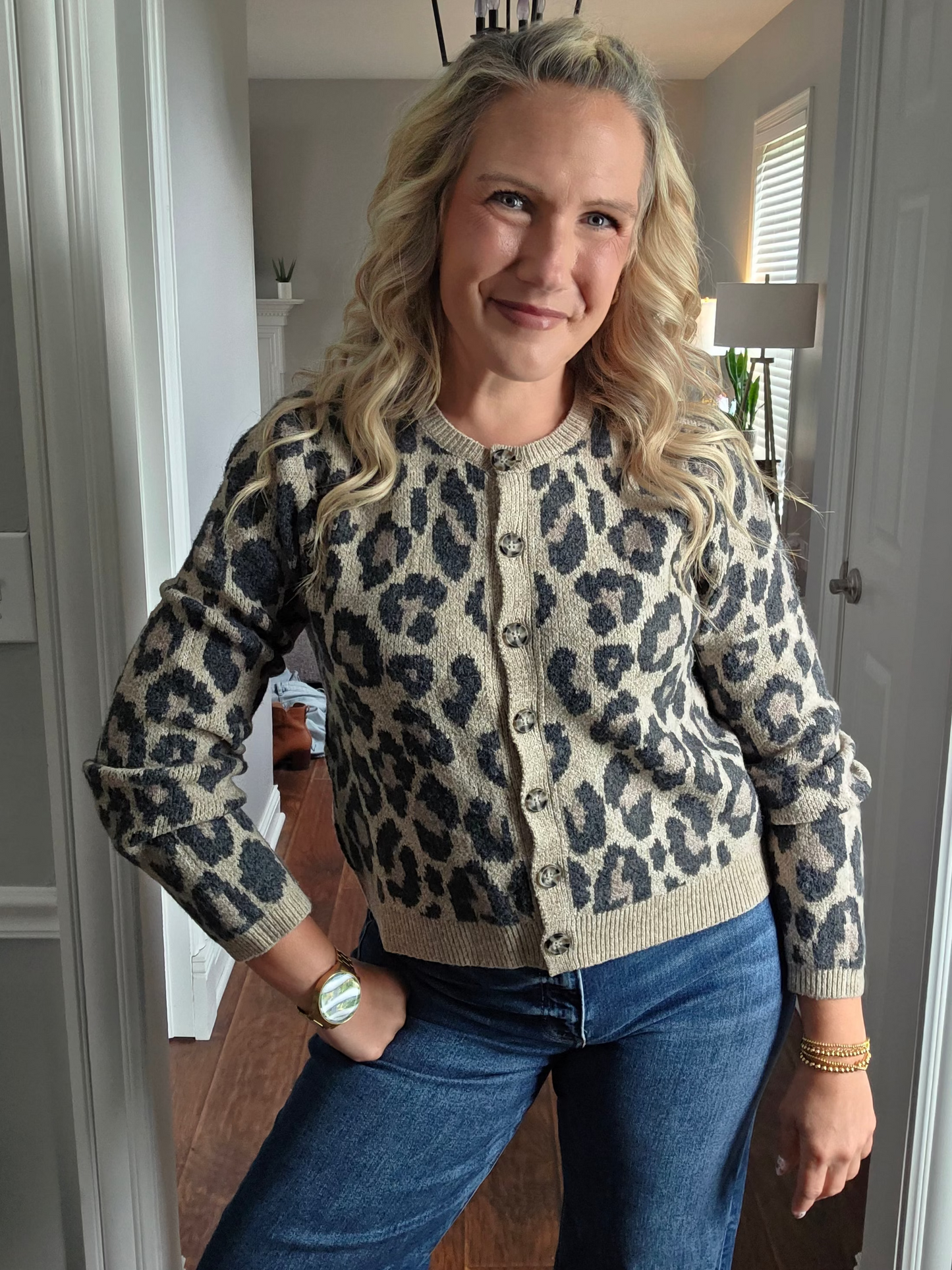 Leopard Print Cardigan
