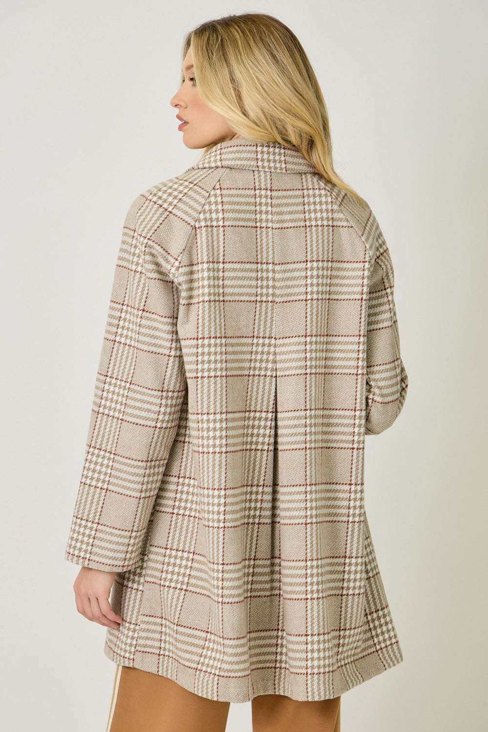 Oatmeal Single Breasted Midi Coat