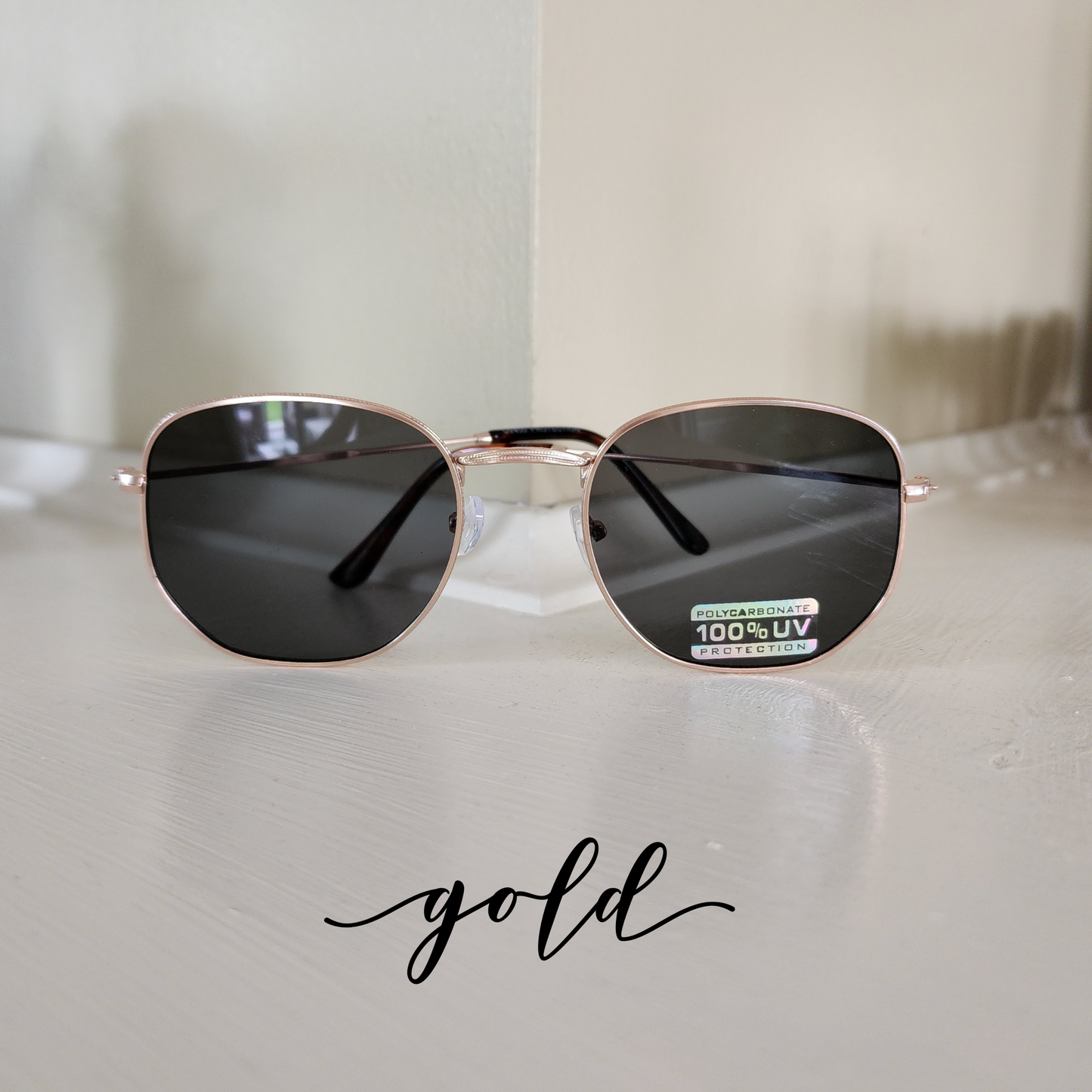 Square Metal Frame Sunglasses