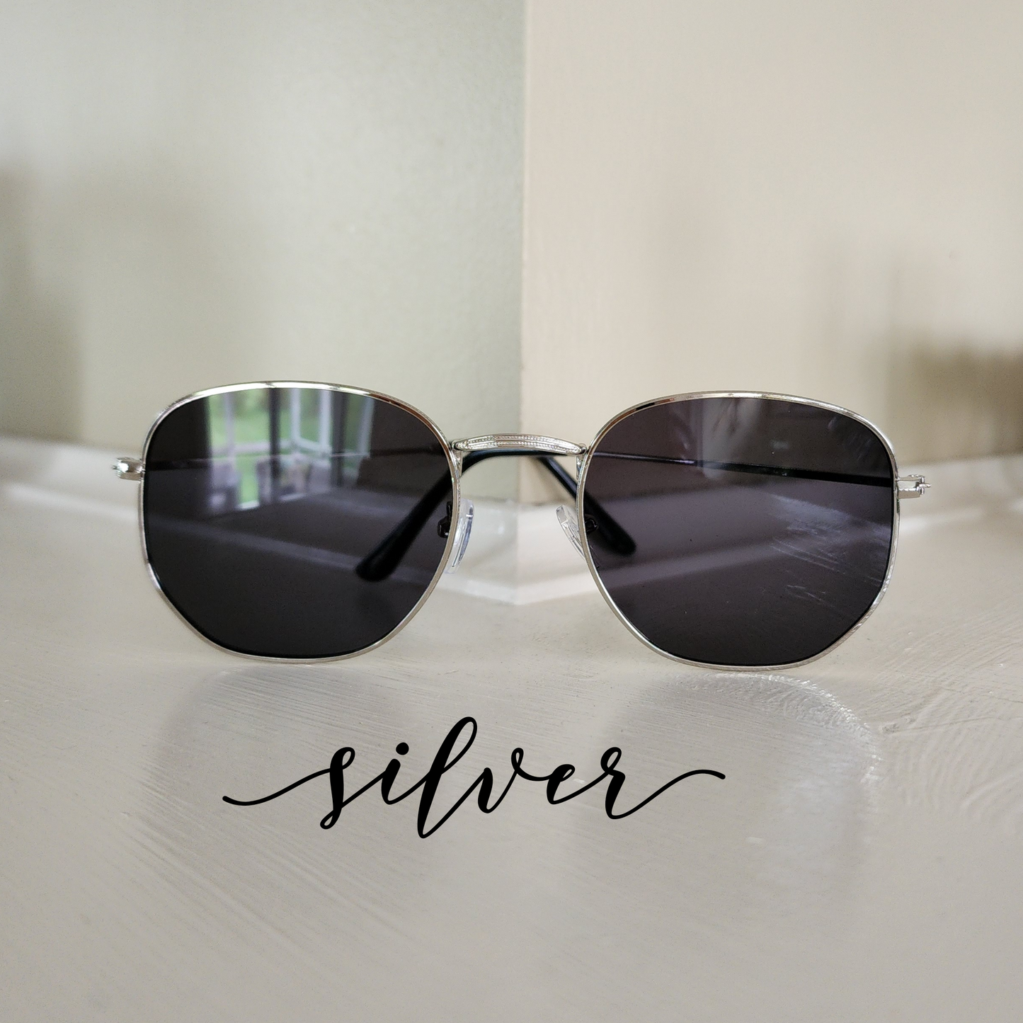 Square Metal Frame Sunglasses