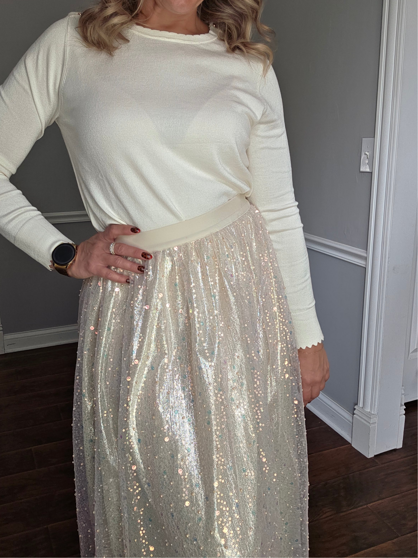 Champagne Sparkle Skirt