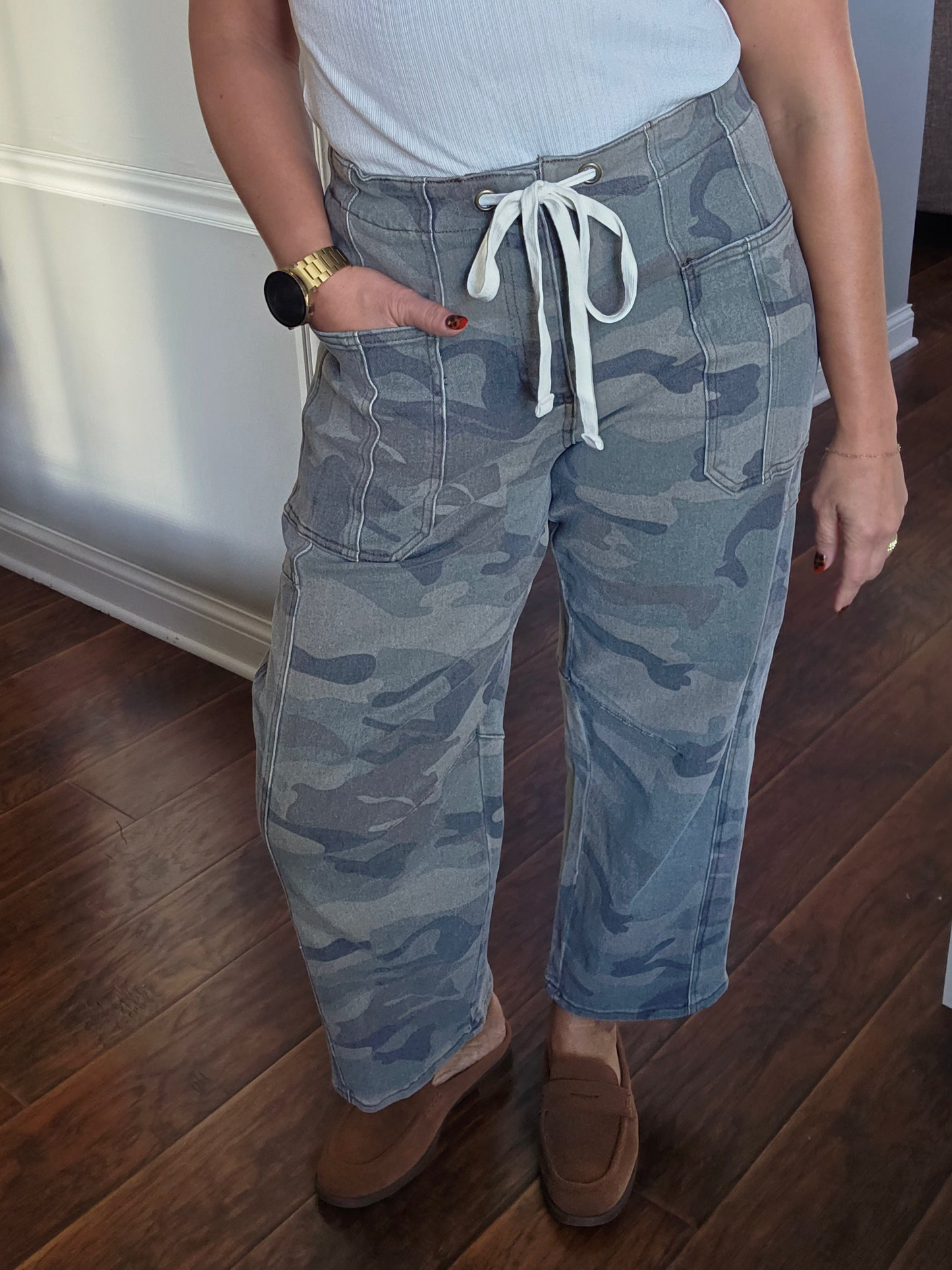 RISEN Camo Drawstring Jeans