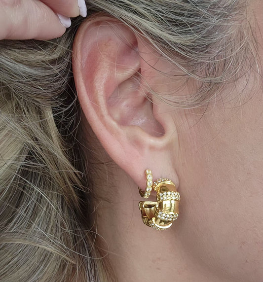 Chunky Gold Hoops