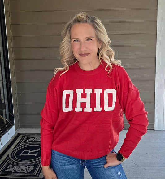 Red OHIO Sweater