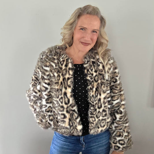 Leopard Faux Fur Jacket