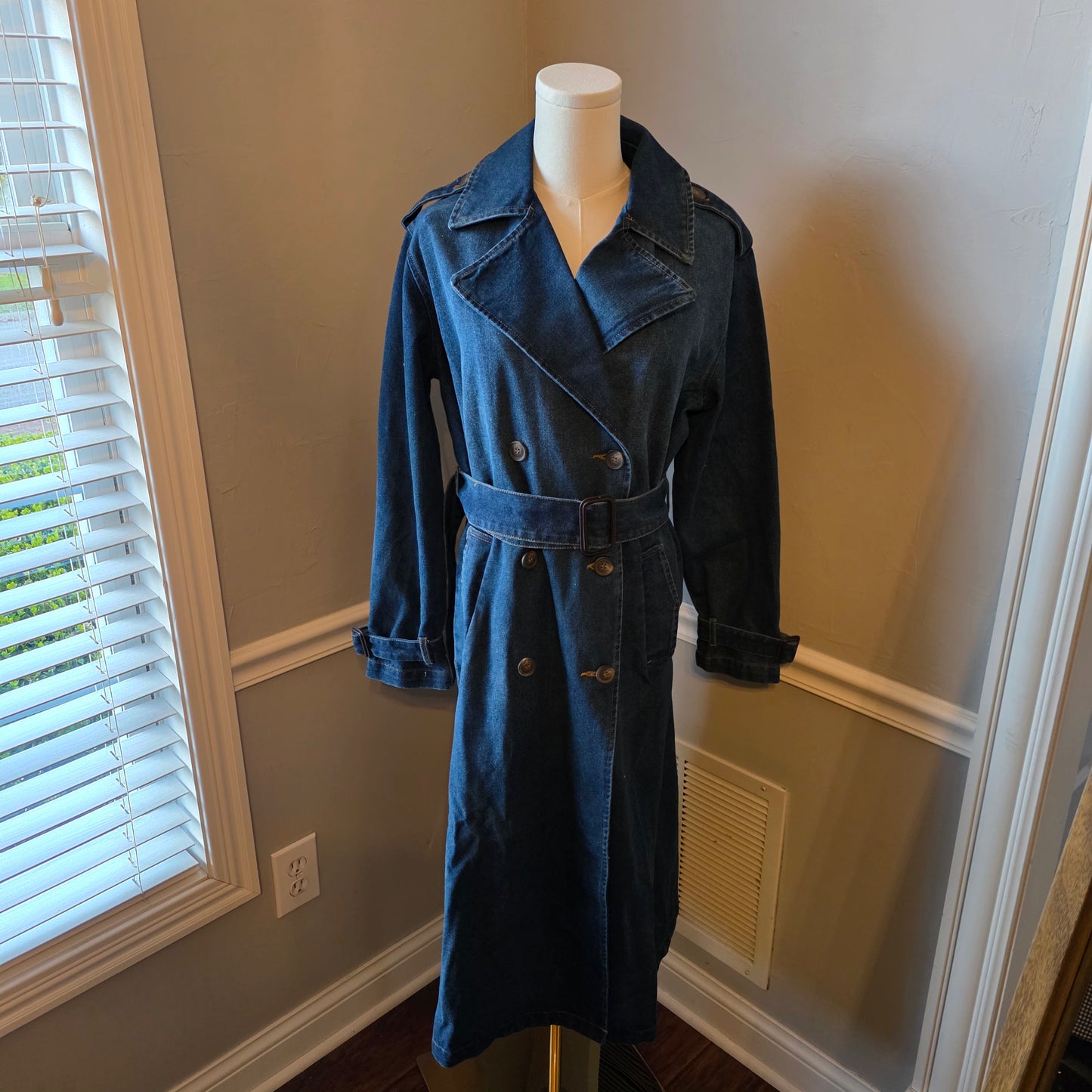 Denim Trench Coat