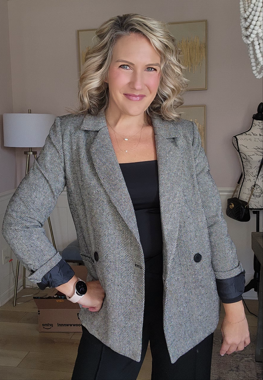 Herringbone Blazer