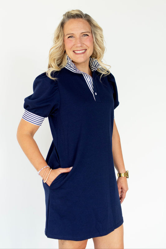 Navy Polo Dress