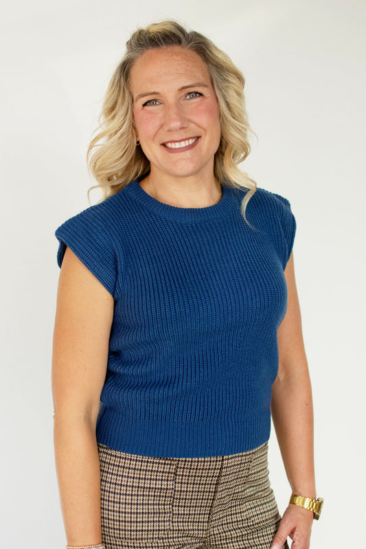 Teal Crew Neck Sweater