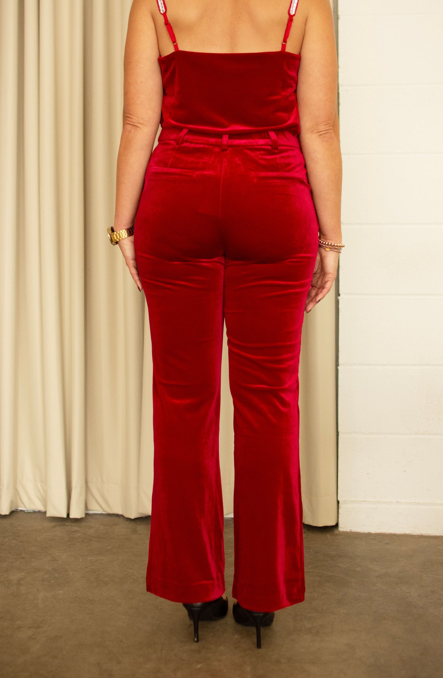 Red Velvet Pants