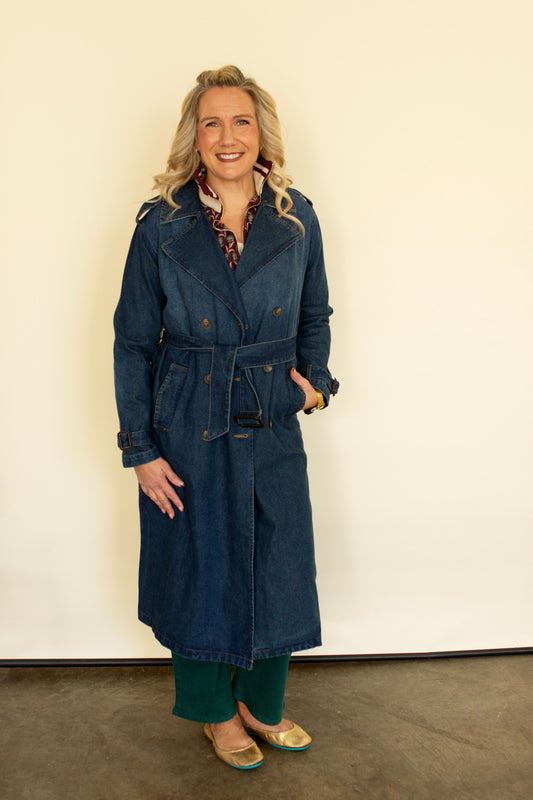 Denim Trench Coat
