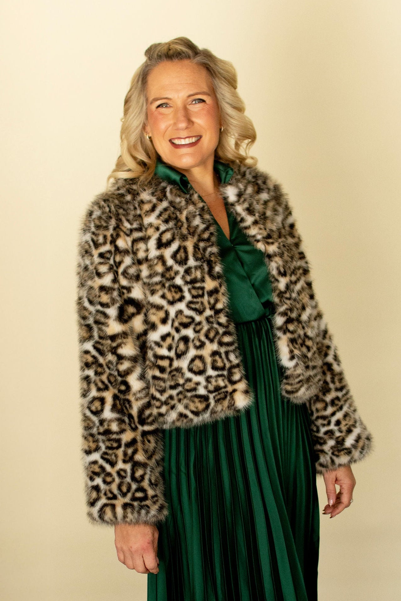 Leopard Faux Fur Jacket