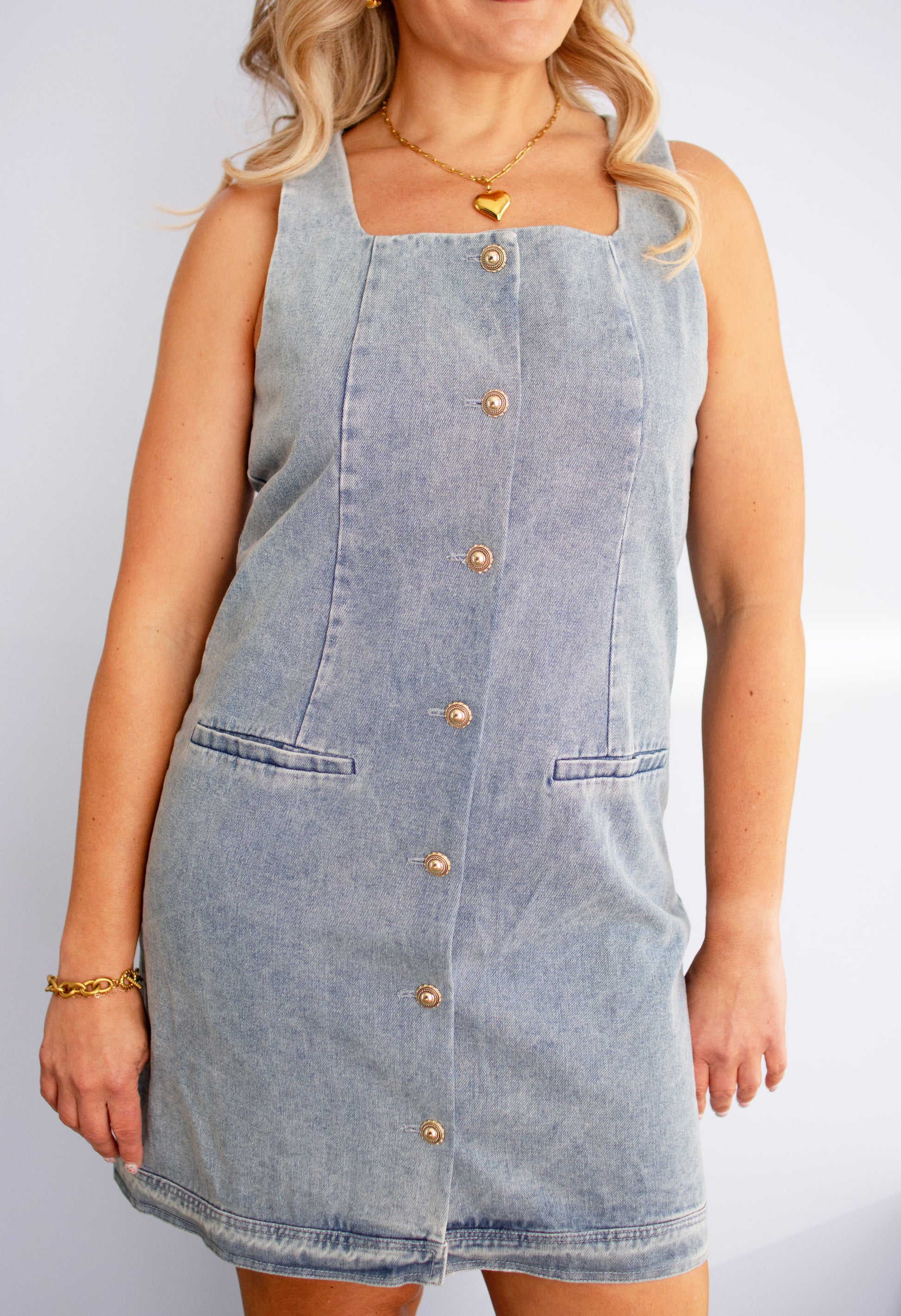 Fitted Denim Dress The Effortless Chic Boutique Fitted Denim Dress The Effortless Chic Boutique
