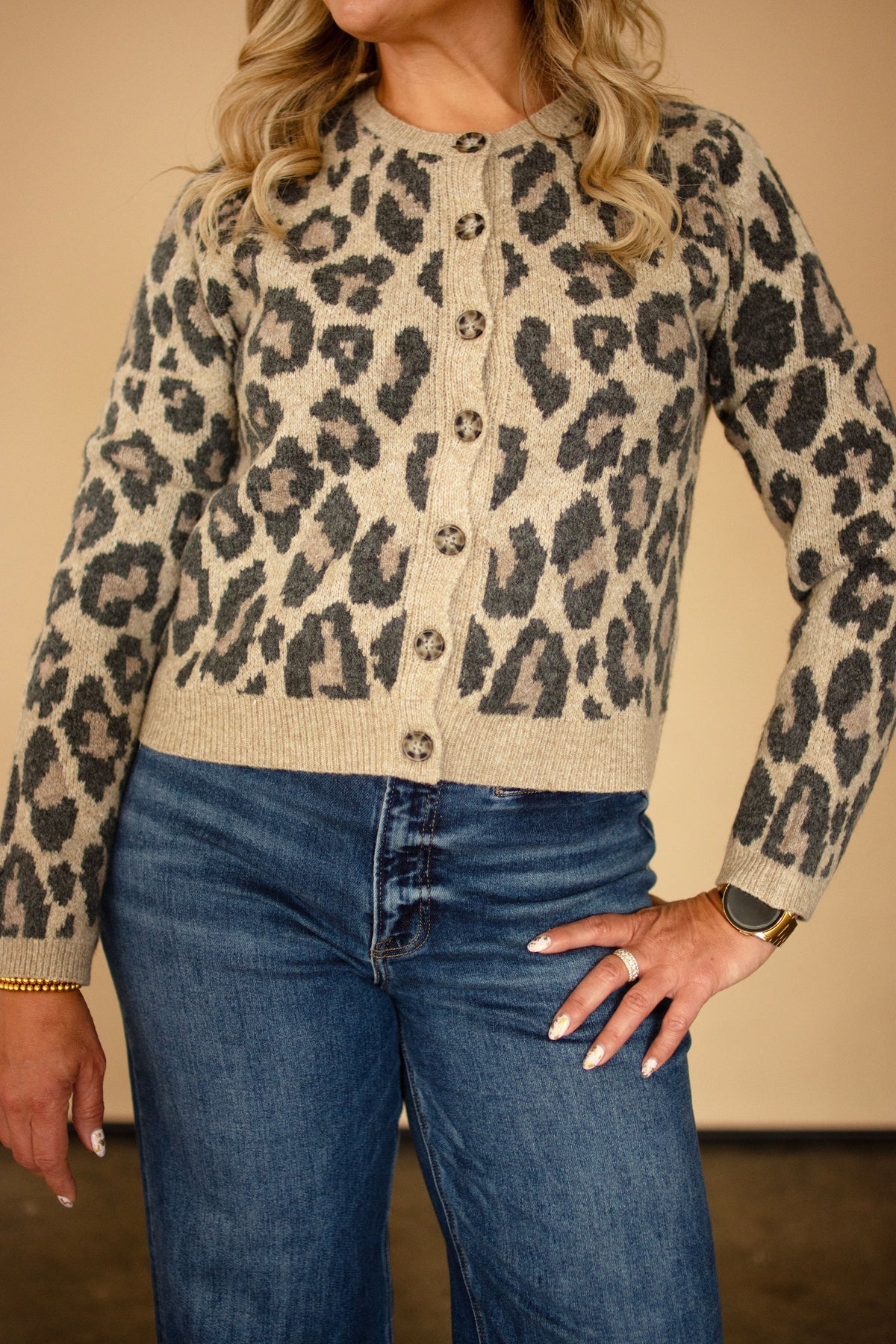 Leopard Print Cardigan