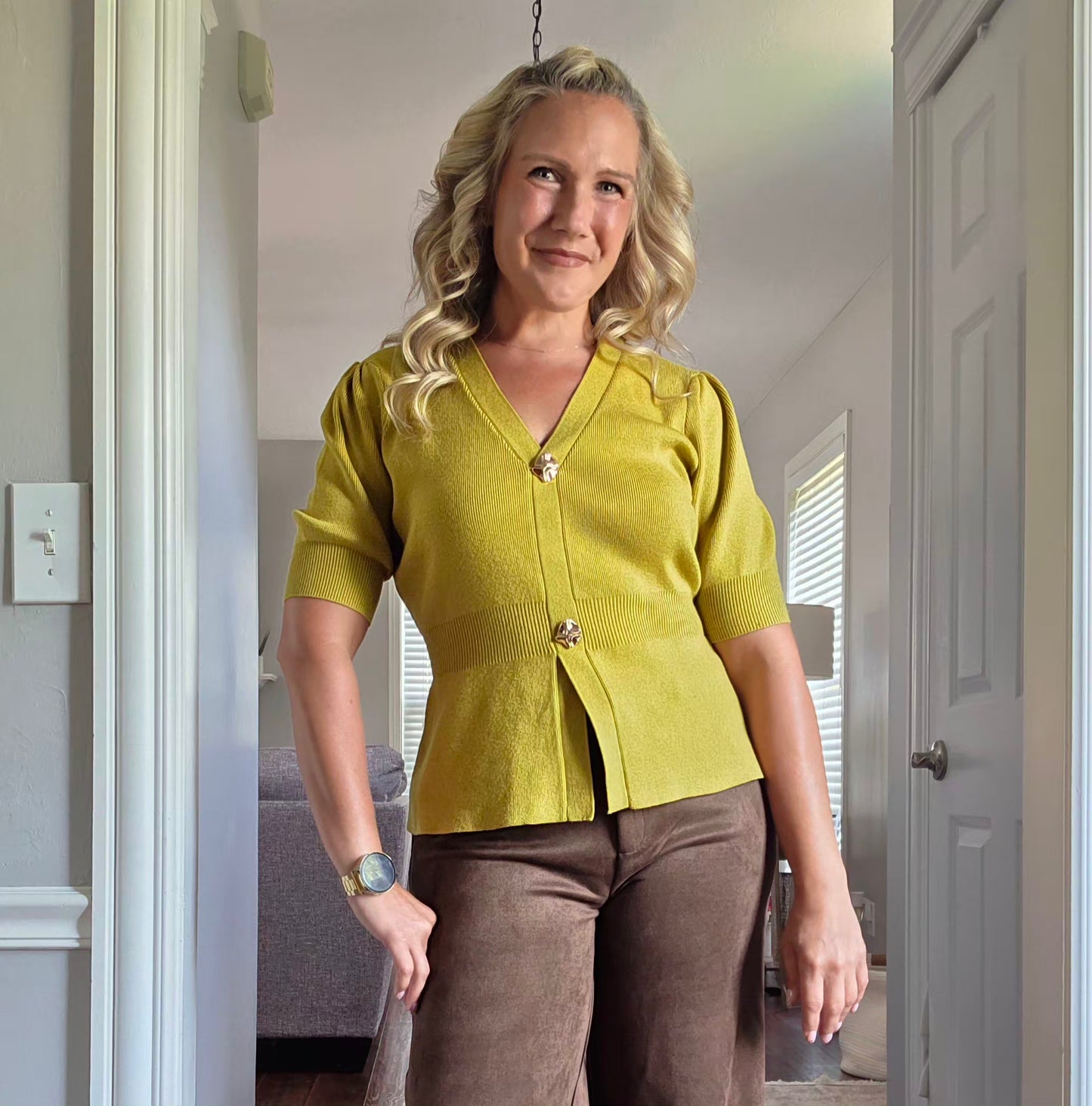 Chartreuse Cardigan