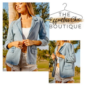 Light Denim Blazer