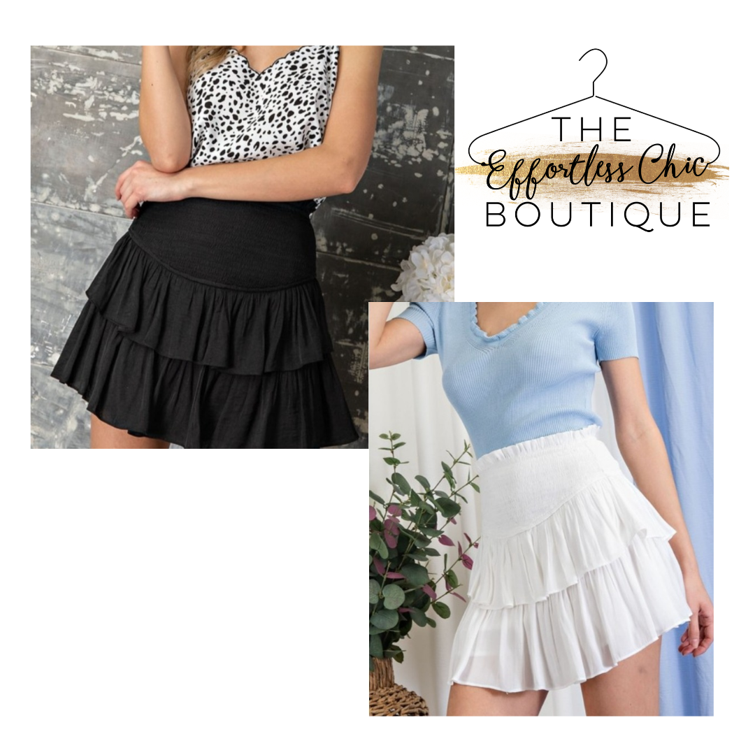 Layered Ruffled Skort