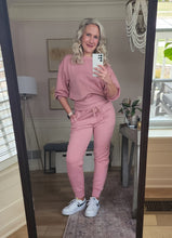 Load image into Gallery viewer, Dusty Rose Jogger Set
